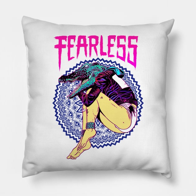 FEARLESS Pillow by Lokhaan