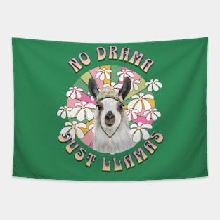 No Drama Just Llamas Tapestry