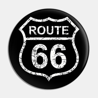 Vintage Style Iconic Route 66 Tee - Nostalgic Highway Sign Design - Casual Travel Wear - Great Gift for Road Trippers Pin