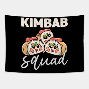 Kimbap Squad Kawaii Japanese Foodie Fun Tapestry