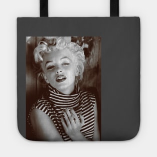 Marilyn Monroe Black and White Portrait Tote