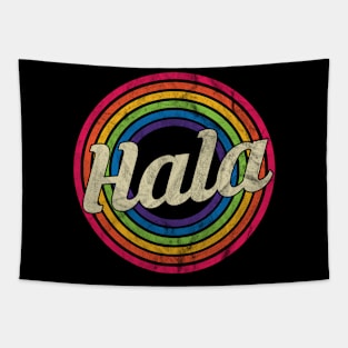 Hala - Retro Rainbow Faded-Style Tapestry