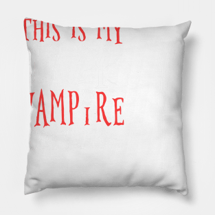 This Is My Lazy Vampire Costume Pillow