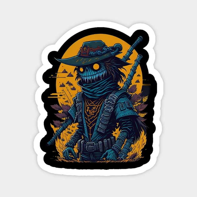 scarecrow halloween Magnet by lkn