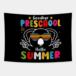 Goodbye Preschool Hello Summer Last Day of pre-k Koala Tapestry