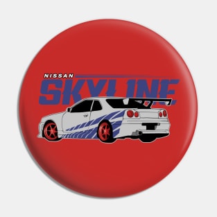 Nissan Skyline GTR R34 Pin