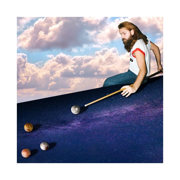Jesus playing Pool by PlanetWhatIf