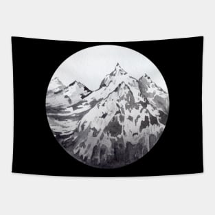 Mountains artwork Tapestry