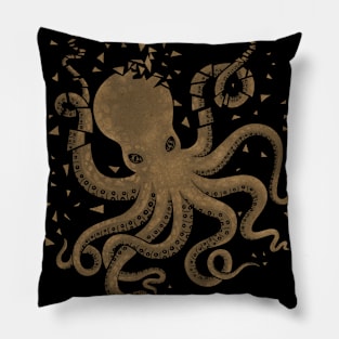 Octopus in the Deep (Dark version) Pillow