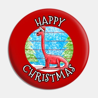 Christmas Diplodocus Dinosaur Xmas 2022 Pin