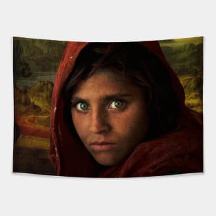 Mona Lisa - Afghan Girl Tapestry