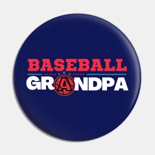 Baseball grandpa Pin