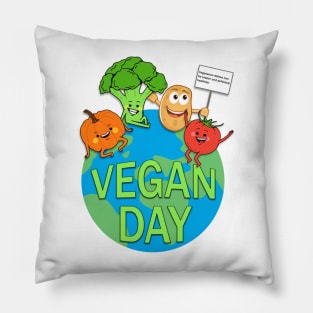 World Vegan Day Pillow