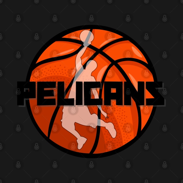 New Orleans Pelicans Basketball by AlGenius