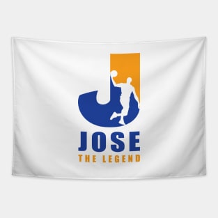 Jose Custom Player Basketball Your Name The Legend Tapestry