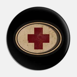 Medic Cross Vintage Pin