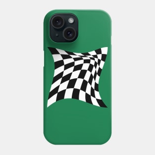 Warped chessboard Phone Case