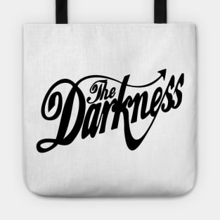 The Darkness Band Black Text Tote