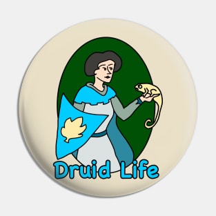 Druid Life Speaking with a Chameleon Pin