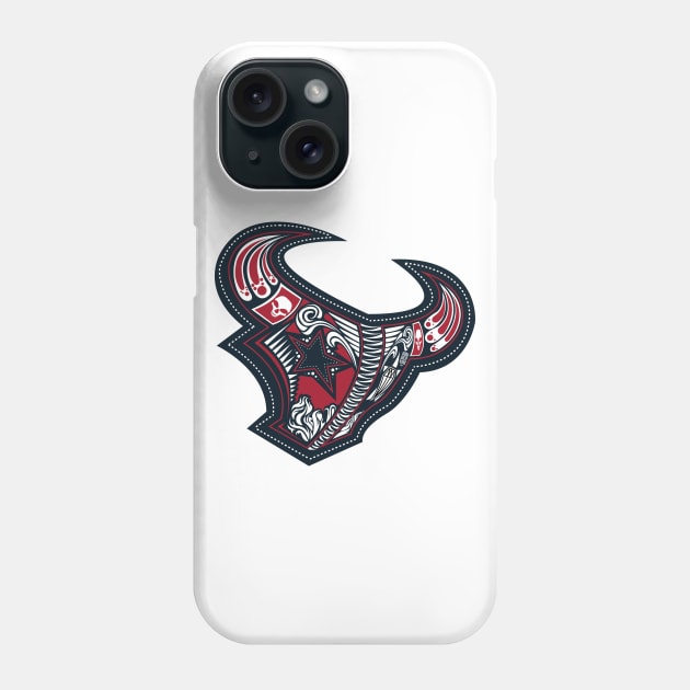 Dia De Los Texans Phone Case by RubbertoeDesign