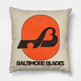 Defunct Baltimore Blades Hockey Team Pillow