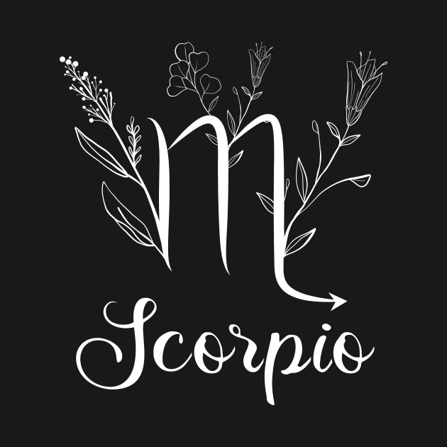 Cottagecore Aesthetic Scorpio Zodiac Sign Horoscope Gift - Zodiac - T ...