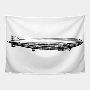 Illustration of a dirigible Tapestry