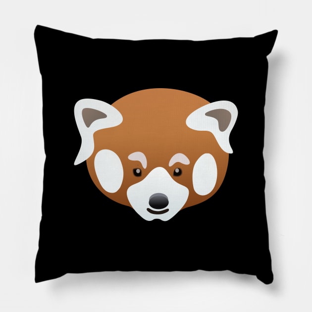 Red Panda Baby Art Pillow by Magic Spread