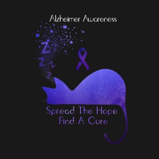 Alzheimer Awareness Spread The Hope Find A Cure Gift T-Shirt