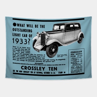 CROSSLEY TEN - 1933 advert Tapestry