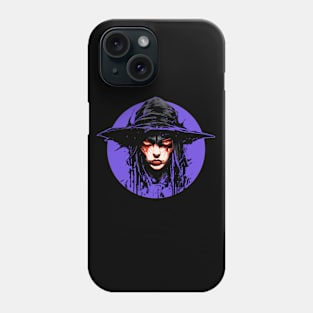 Witch with red eyes Phone Case