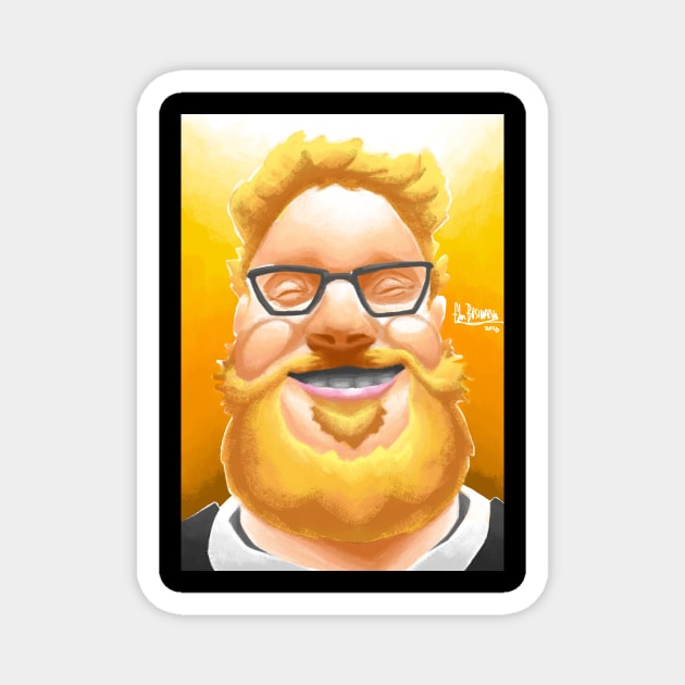 Seth Rogen! Magnet by Glen Bosiwang Pop Culture Bonanza!