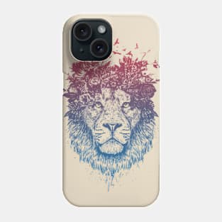 Floral lion III Phone Case