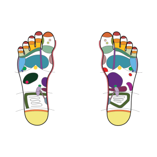 Foot Reflexology Map T-Shirt