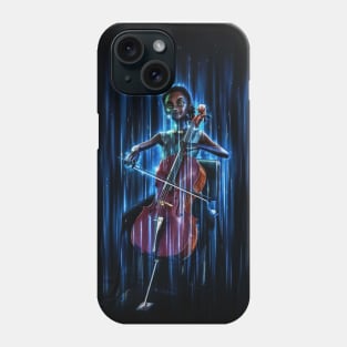 Cute black Cello player Phone Case