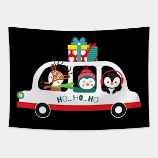 Hohoho, Merry Christmas! Christmas car Tapestry