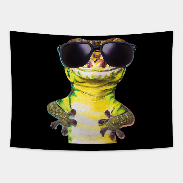 Happy Gecko Tapestry by DavisDesigns79