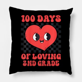 100 Days Of Loving 2Nd Grade 100Th Day Of School Teacher Pillow