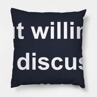 Introverted But Willing To Discuss Poodles Pillow
