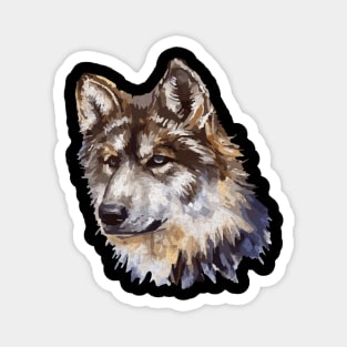 Wolf Head Magnet