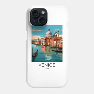 A Pop Art Travel Print of Venice - Italy Phone Case