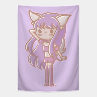 Mew Pam kawaii fan art Tapestry