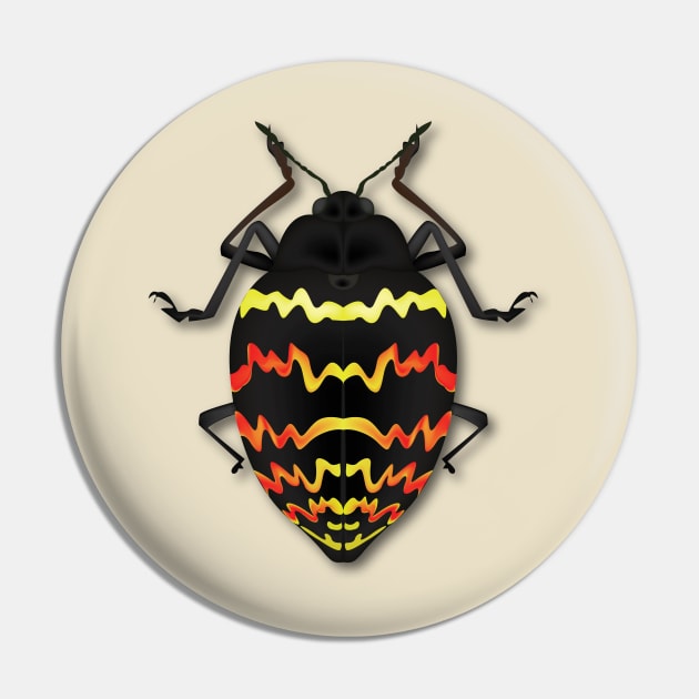 Zigzag Beetle Pin by 397House