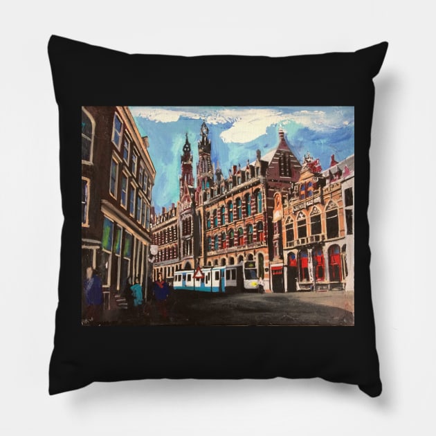 Amsterdam, Post Office Pillow by golan22may