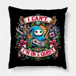 Gaming : I Can't, I'm On a Quest Pillow