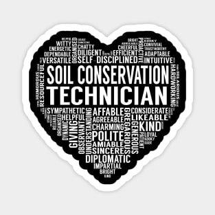 Soil Conservation Technician Heart Magnet