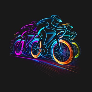 Cycling Bike Race Abstract T-Shirt
