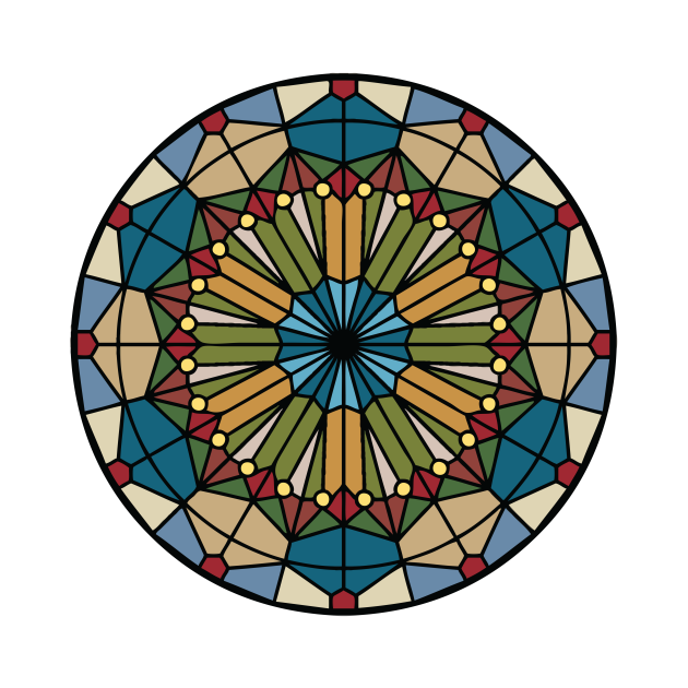 Rose Window Abstract Art Brucealmighty Pin TeePublic