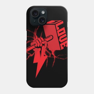 Love in Thunder Hand Phone Case