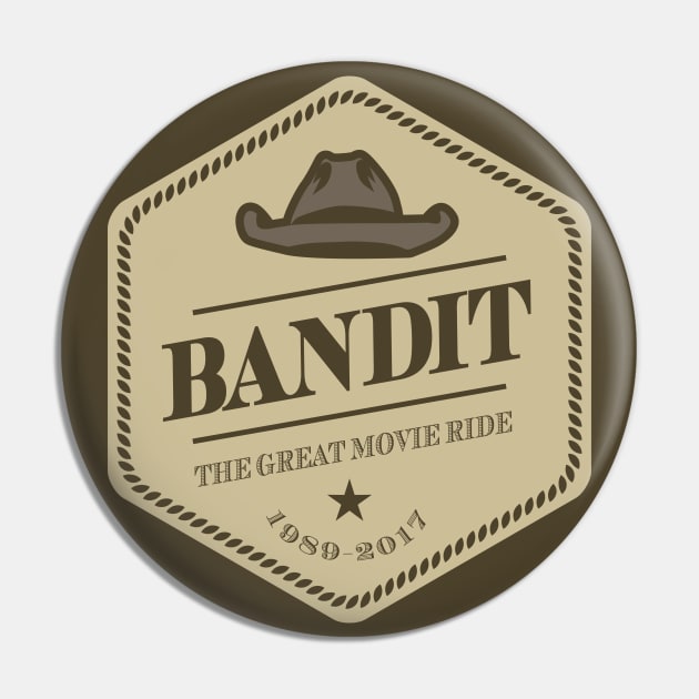 Great Movie Ride Bandit Pin by BeazleyDesign